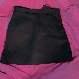 Plain black skirt